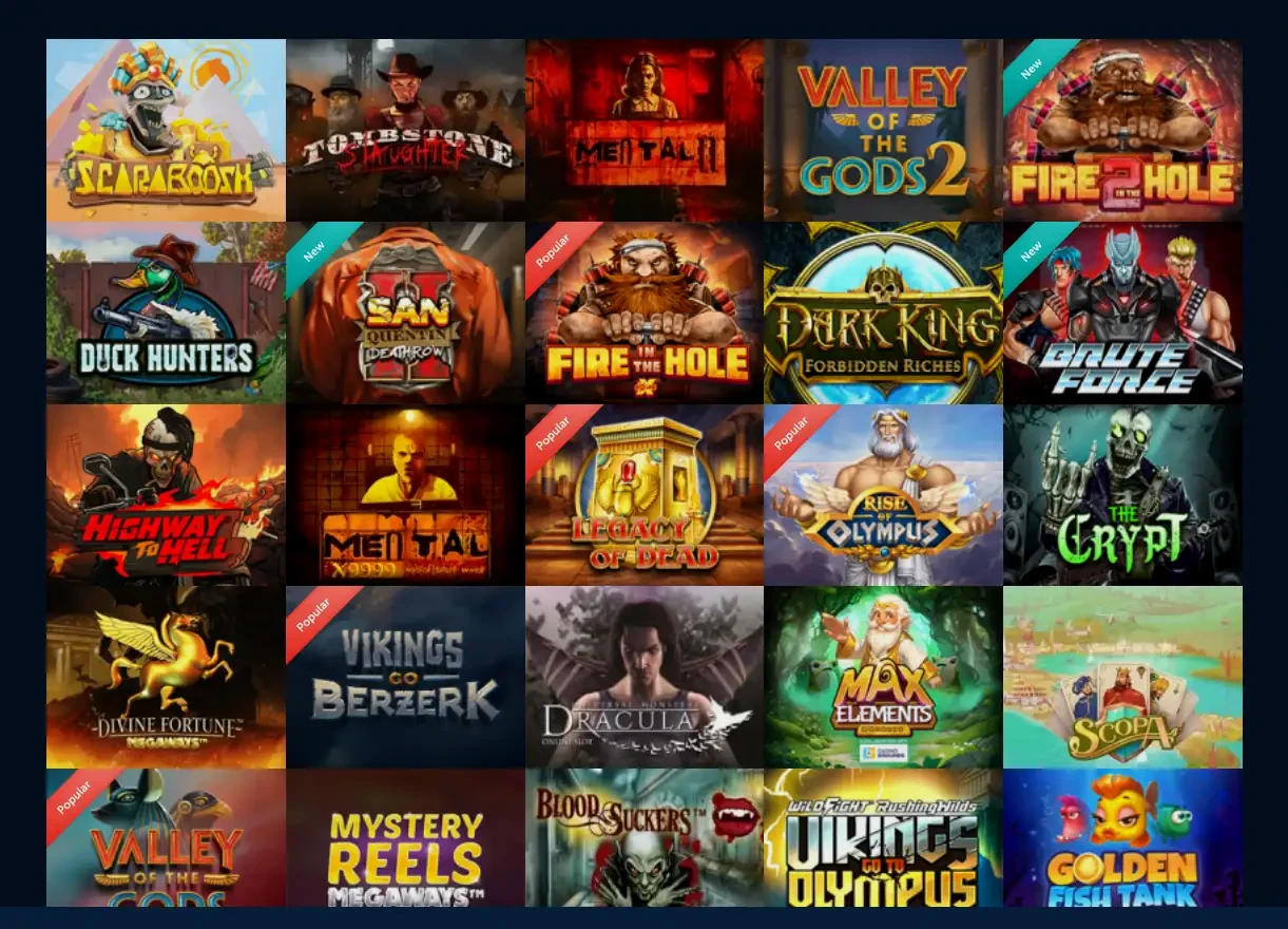 Aplikacja mobilna Supercat Casino na smartfonie z widokiem slotów i live casino